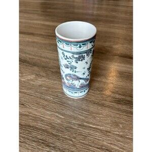 Berardos Portugal 7” Hand Painted Narrow Vase. Signed Number 173 Vintage